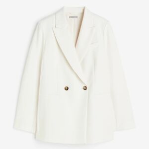 H&M Double Breasted Cream Blazer